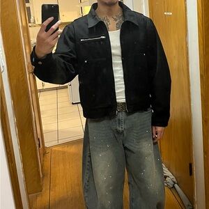 Zara Cropped Trucker Jacket Large slight used